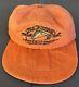 Vintage Orange Ralph Lauren Polo Country Sportsman Hat Cap Long Bill Fishing Xl