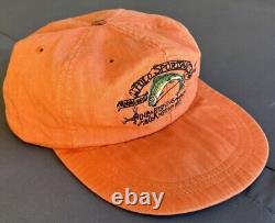 Vintage Orange Ralph Lauren Polo Country Sportsman Hat Cap Long Bill Fishing XL