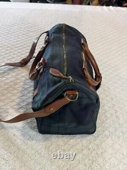 Vintage POLO RALPH LAUREN Blackwatch Plaid Handbag Boston Bag