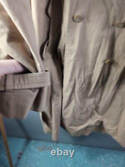 Vintage POLO RALPH LAUREN MEN'S LIGHWEIGHT KHAKI COTTON TRENCH COAT, SZ XL