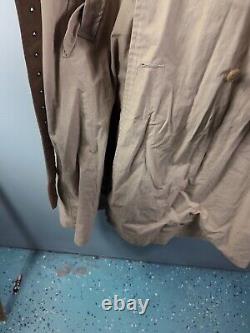 Vintage POLO RALPH LAUREN MEN'S LIGHWEIGHT KHAKI COTTON TRENCH COAT, SZ XL