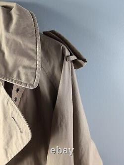 Vintage POLO RALPH LAUREN MEN'S LIGHWEIGHT KHAKI COTTON TRENCH COAT, SZ XL