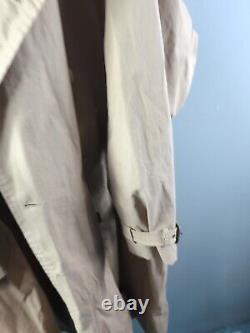 Vintage POLO RALPH LAUREN MEN'S LIGHWEIGHT KHAKI COTTON TRENCH COAT, SZ XL