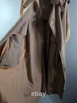 Vintage POLO RALPH LAUREN MEN'S LIGHWEIGHT KHAKI COTTON TRENCH COAT, SZ XL