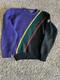 Vintage Polo Ralph Lauren Men's Sweater Large Wool Purple Black Green Stripe