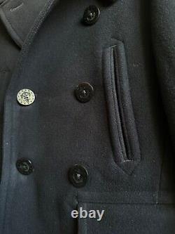 Vintage POLO RALPH LAUREN Wool Double Breasted Pea Coat