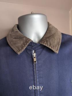Vintage POLO Ralph Lauren Harrington Jacket Blue Size Medium Zip Up
