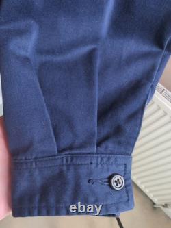 Vintage POLO Ralph Lauren Harrington Jacket Blue Size Medium Zip Up