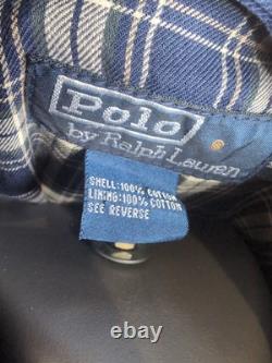 Vintage POLO Ralph Lauren Harrington Jacket Blue Size Medium Zip Up
