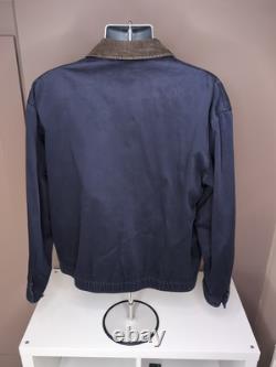 Vintage POLO Ralph Lauren Harrington Jacket Blue Size Medium Zip Up