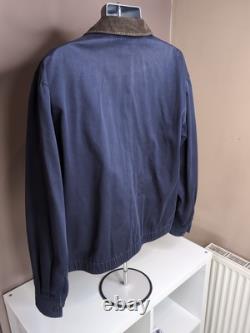 Vintage POLO Ralph Lauren Harrington Jacket Blue Size Medium Zip Up