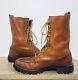 Vintage Polo Ralph Lauren Leather Bench Made Tall Boots Mens 9d Vibram