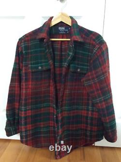 Vintage POLO Ralph Lauren Mackinaw 100% Wool Men's JAC Shirt Large L