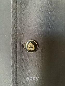 Vintage POLO Ralph Lauren Mens Blazer XL Black Emblem Patch Cotton Sports Coat