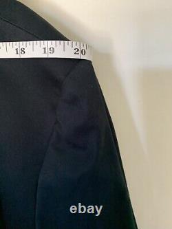 Vintage POLO Ralph Lauren Mens Blazer XL Black Emblem Patch Cotton Sports Coat