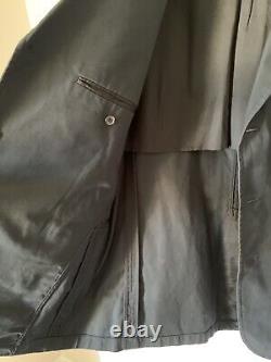 Vintage POLO Ralph Lauren Mens Blazer XL Black Emblem Patch Cotton Sports Coat