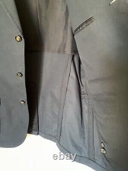 Vintage POLO Ralph Lauren Mens Blazer XL Black Emblem Patch Cotton Sports Coat