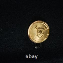 Vintage POLO Ralph Lauren Mens Wool Blazer Fits S Navy Blue Gold Metal Buttons
