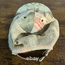 Vintage POLO Ralph Lauren Mesh Snapback Hat Aztec Pattern One Size