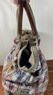 Vintage POLO Ralph Lauren Rugby Tartan Top Handle Shoulder Tote Bag Unisex