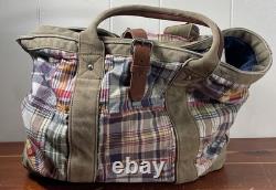 Vintage POLO Ralph Lauren Rugby Tartan Top Handle Shoulder Tote Bag Unisex