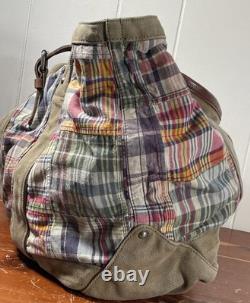 Vintage POLO Ralph Lauren Rugby Tartan Top Handle Shoulder Tote Bag Unisex