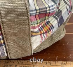 Vintage POLO Ralph Lauren Rugby Tartan Top Handle Shoulder Tote Bag Unisex