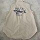 Vintage Polo Ralph Lauren Shirt Mens Large Sleveless Cut-off Khaki Shark Rare