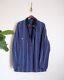 Vintage Polo Ralph Lauren Striped Denim Jean Chore Barn Coat Jacket Made In Usa