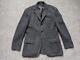 Vintage Polo Ralph Lauren Tweed Herringbone 42r Blazer Donegal Wool Slim Gray