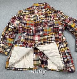 Vintage Polo By Ralph Lauren Blazer Jacket Mens 46R Multicolor Madras Patchwork