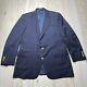 Vintage Polo By Ralph Lauren Gold Buttons Wool Sportscoat Navy Mens Size 42r
