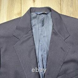 Vintage Polo By Ralph Lauren Gold Buttons Wool Sportscoat Navy Mens Size 42R