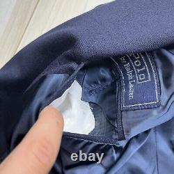 Vintage Polo By Ralph Lauren Gold Buttons Wool Sportscoat Navy Mens Size 42R