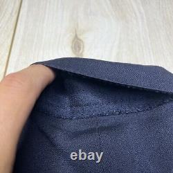 Vintage Polo By Ralph Lauren Gold Buttons Wool Sportscoat Navy Mens Size 42R