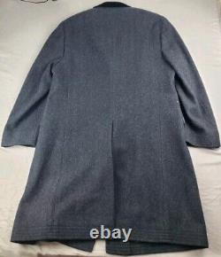 Vintage Polo By Ralph Lauren Paddock Overcoat Men 46 Herringbone Wool Italy