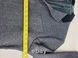 Vintage Polo By Ralph Lauren Paddock Overcoat Men 46 Herringbone Wool Italy