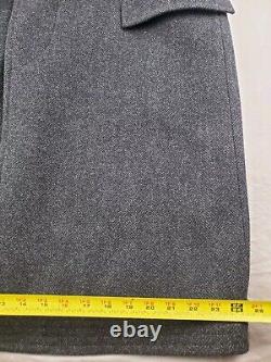 Vintage Polo By Ralph Lauren Paddock Overcoat Men 46 Herringbone Wool Italy