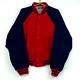 Vintage Polo By Ralph Lauren Wool Varsity Bomber Jacket Size Xl Red Blue
