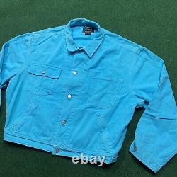 Vintage Polo Country Jacket Mens XL Blue Ralph Lauren Denim USA MADE Chore Coat