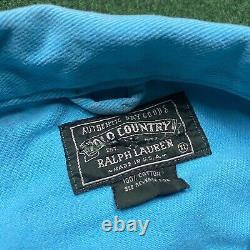 Vintage Polo Country Jacket Mens XL Blue Ralph Lauren Denim USA MADE Chore Coat