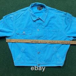Vintage Polo Country Jacket Mens XL Blue Ralph Lauren Denim USA MADE Chore Coat