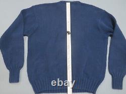 Vintage Polo Country Ralph Lauren American Flag USA Sweater Men XL Blue Pullover