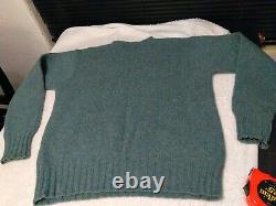 Vintage Polo Country Ralph Lauren Wool Sweater Sportsman Fish Brown Green XL