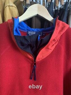 Vintage Polo Hi Tech Pull Over Anorak Fleece Orignal RARE Ralph Lauren