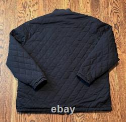 Vintage Polo Jacket Large Ralph Lauren Quilted Bomber Black