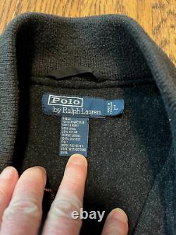 Vintage Polo Jacket Large Ralph Lauren Quilted Bomber Black
