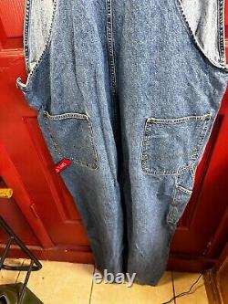 Vintage Polo Jeans Co Ralph Lauren Dungaree Denim Overalls Bibs Size XL Mens