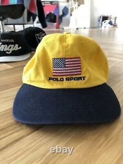 Vintage Polo Jeans Polo Sport Baseball-cap Strapback 90s 80s Ralph Lauren Hat