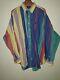 Vintage Polo Ralph Button Down Shirt Colorful Colorblock Men's Xl Block Stripe